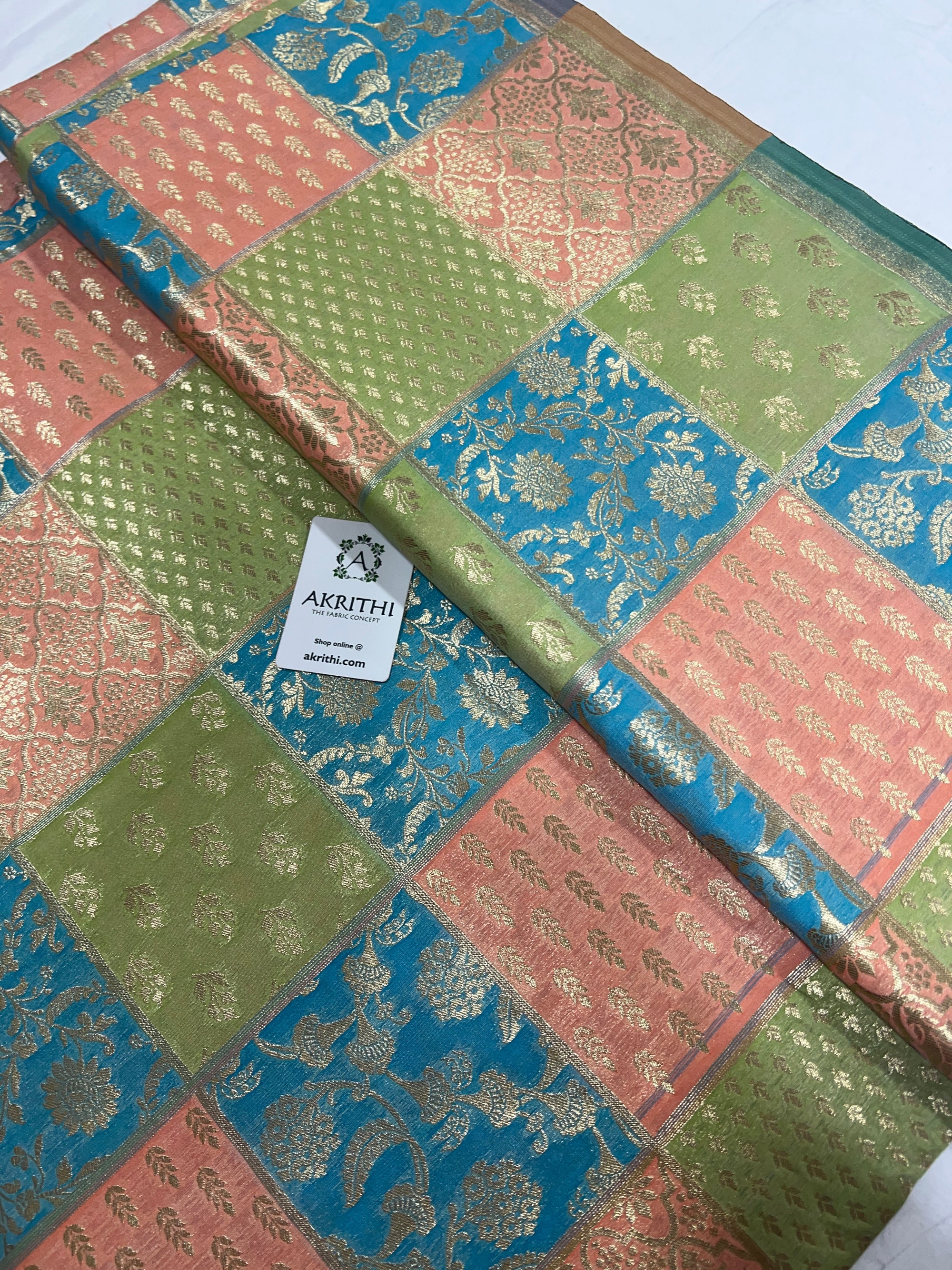 Pure Banarasi brocade fabric