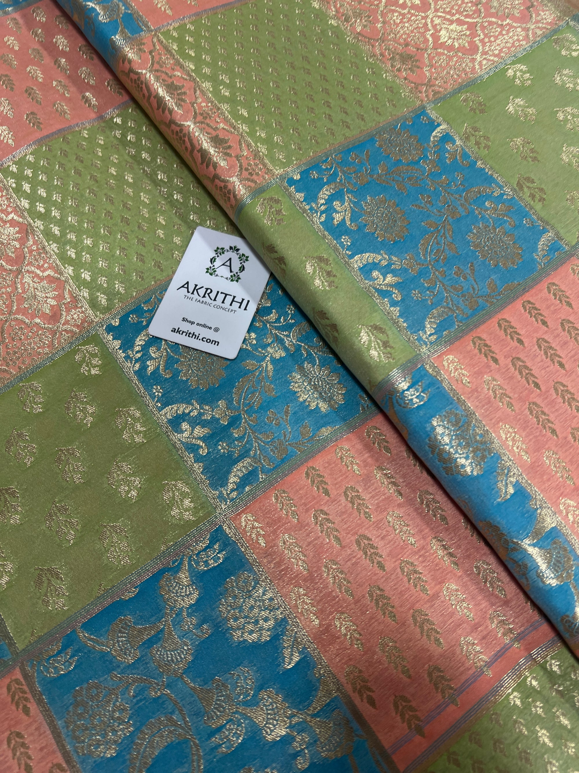 Pure Banarasi brocade fabric