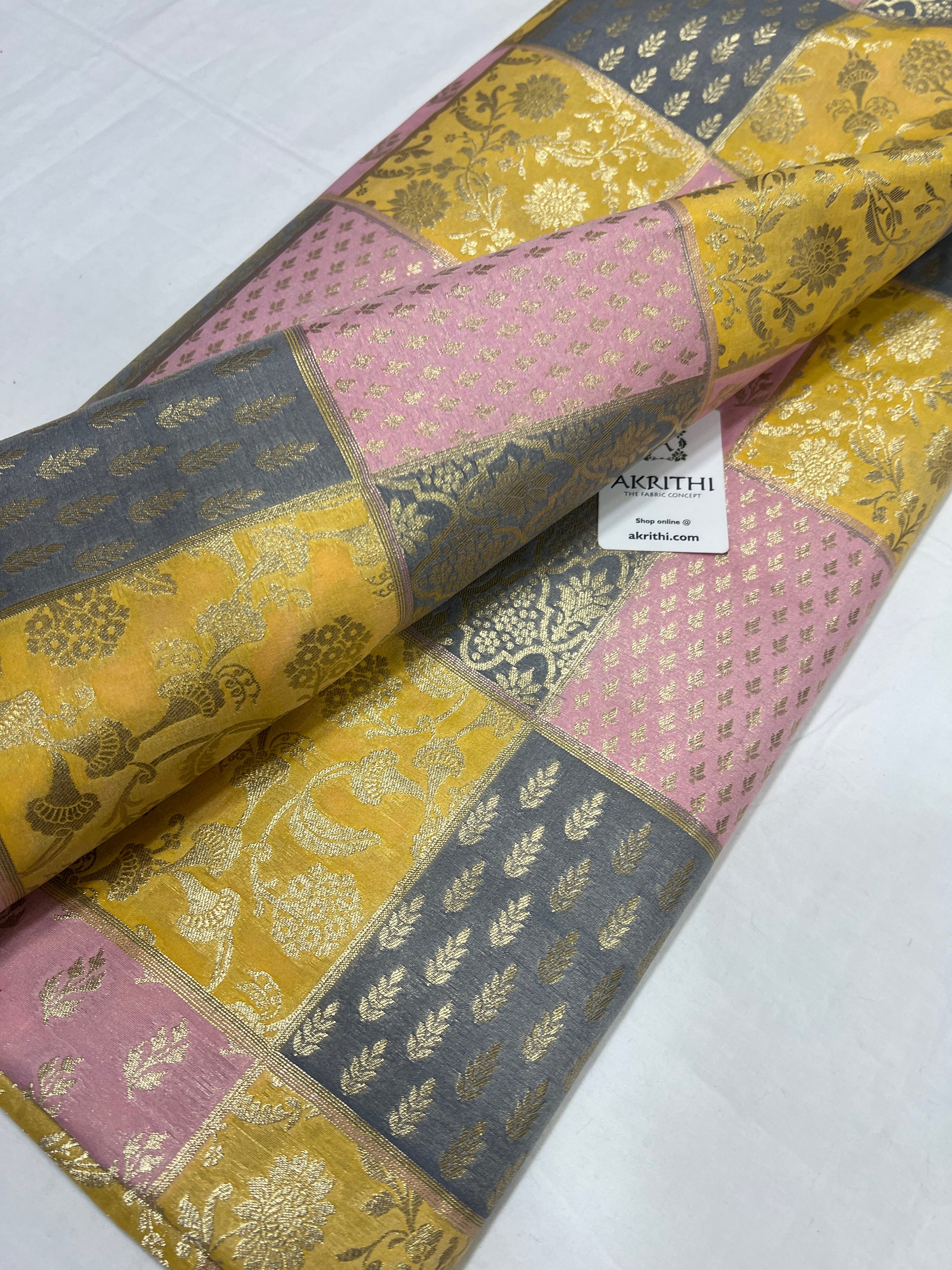 Pure Banarasi brocade fabric