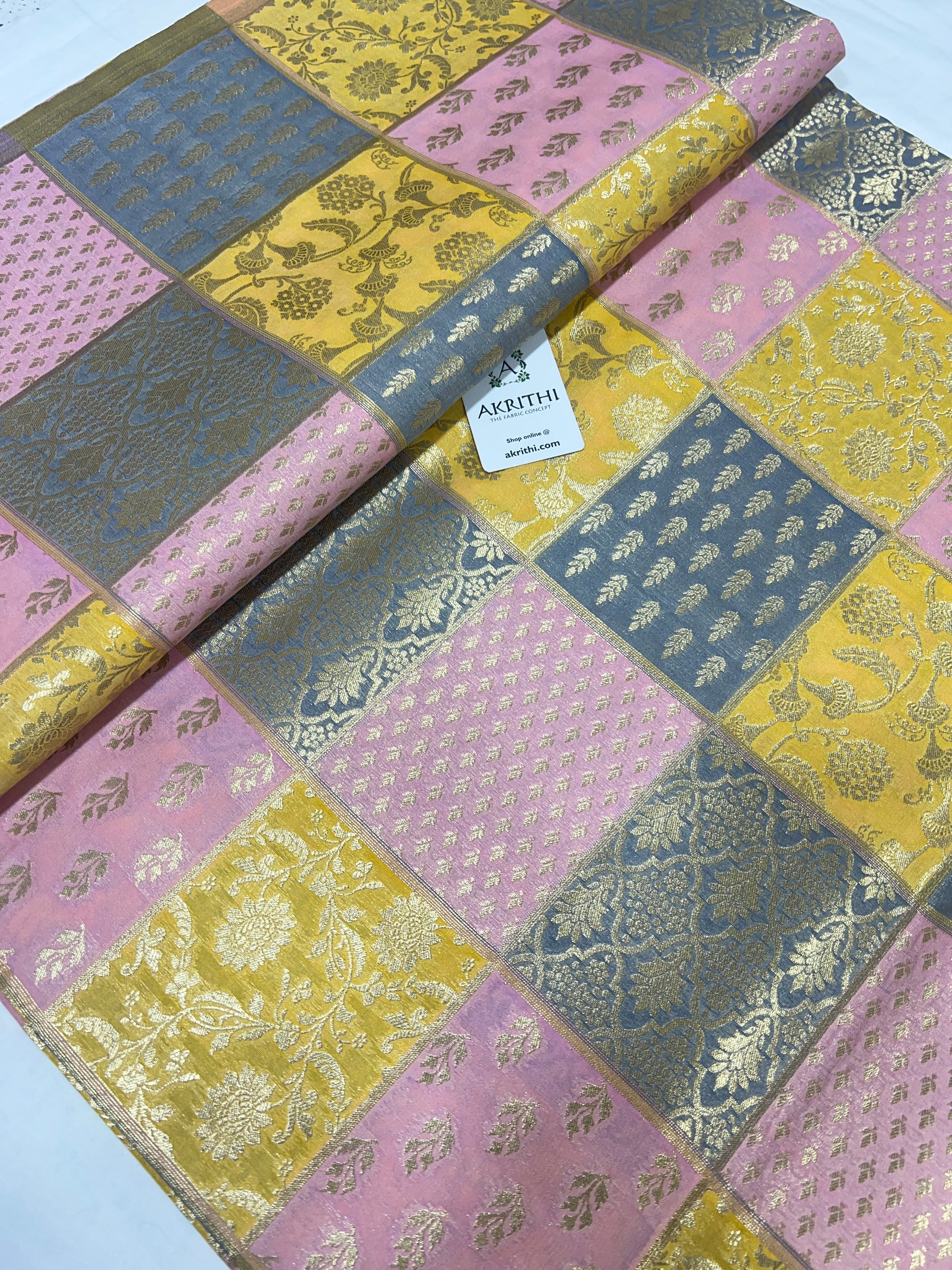 Pure Banarasi brocade fabric