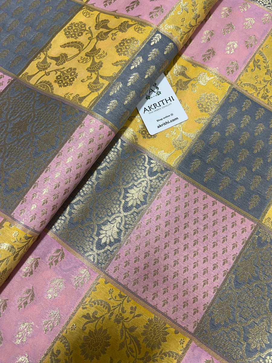 Pure Banarasi brocade fabric