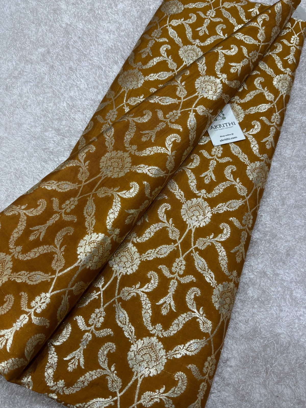 Banarasi meenakari pure chiniya silk fabric
