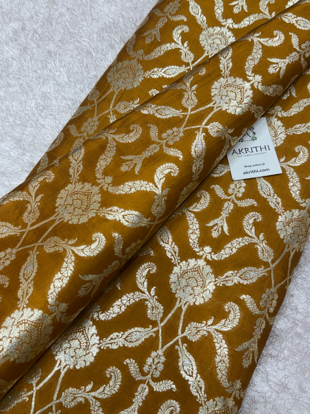 Banarasi meenakari pure chiniya silk fabric