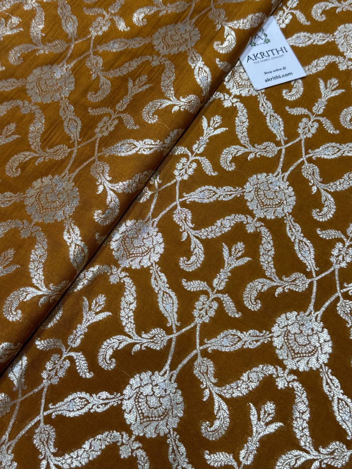 Banarasi meenakari pure chiniya silk fabric