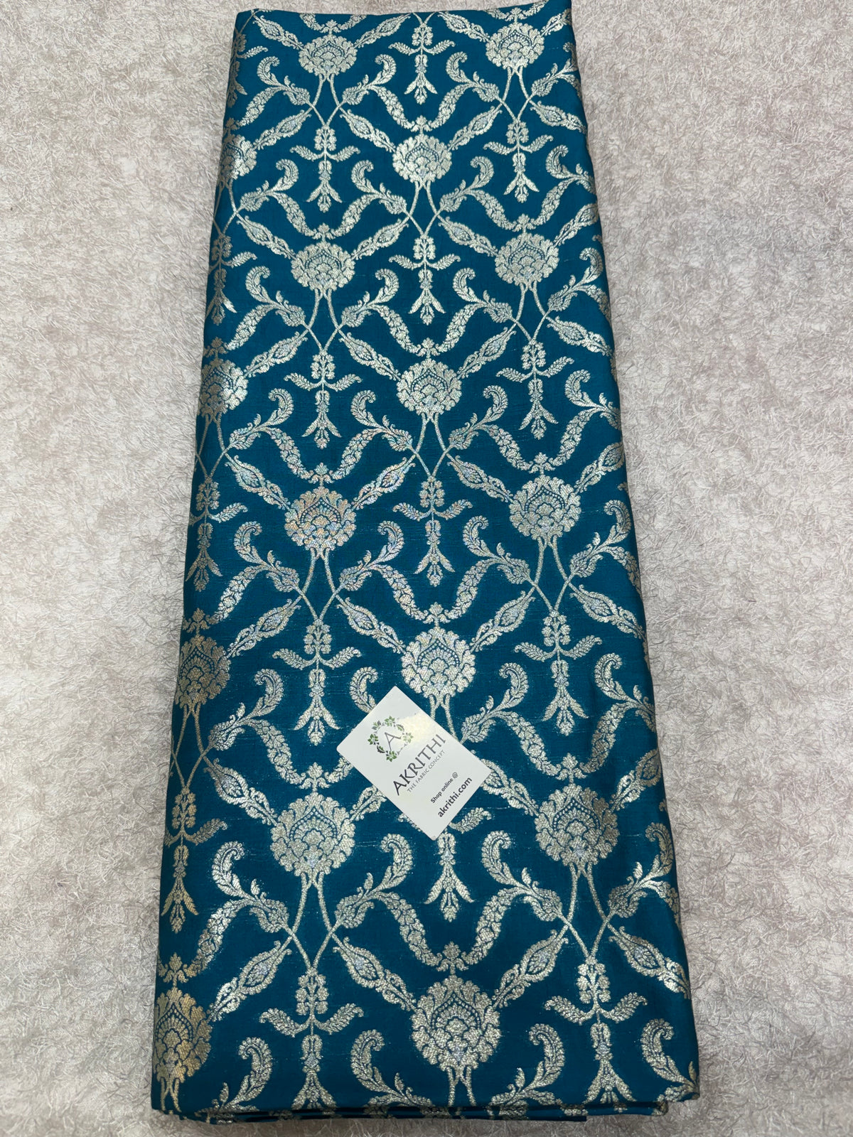 Banarasi meenakari pure chiniya silk fabric