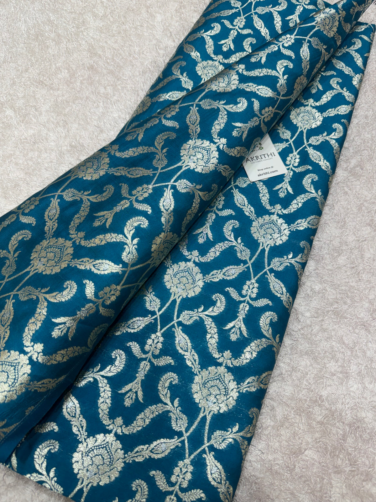 Banarasi meenakari pure chiniya silk fabric
