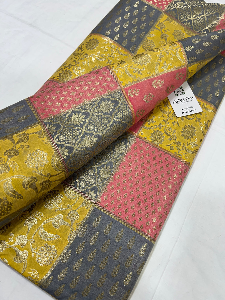 Pure Banarasi brocade fabric