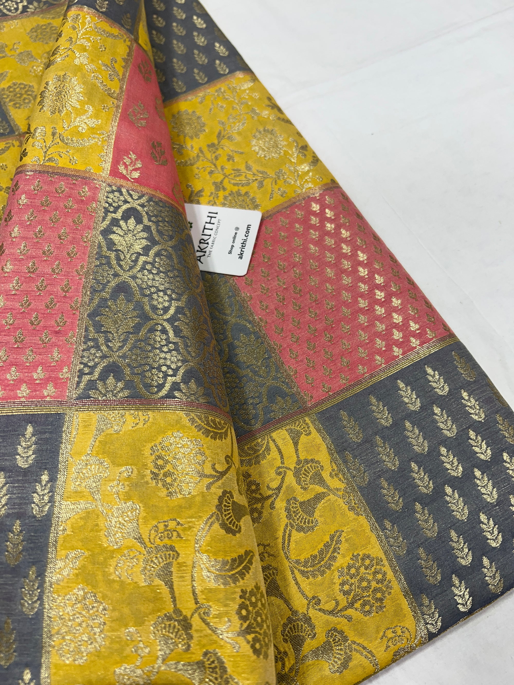 Pure Banarasi brocade fabric