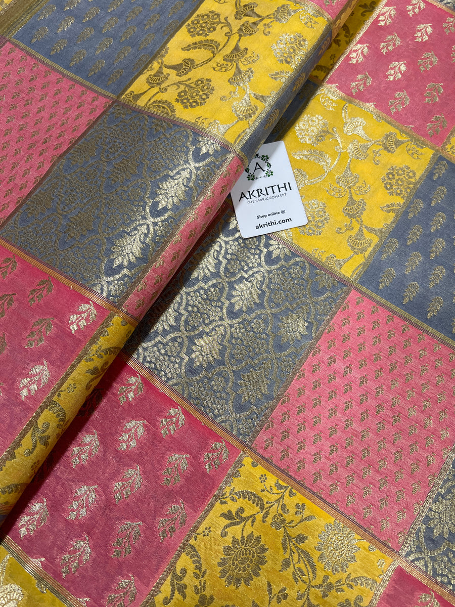 Pure Banarasi brocade fabric