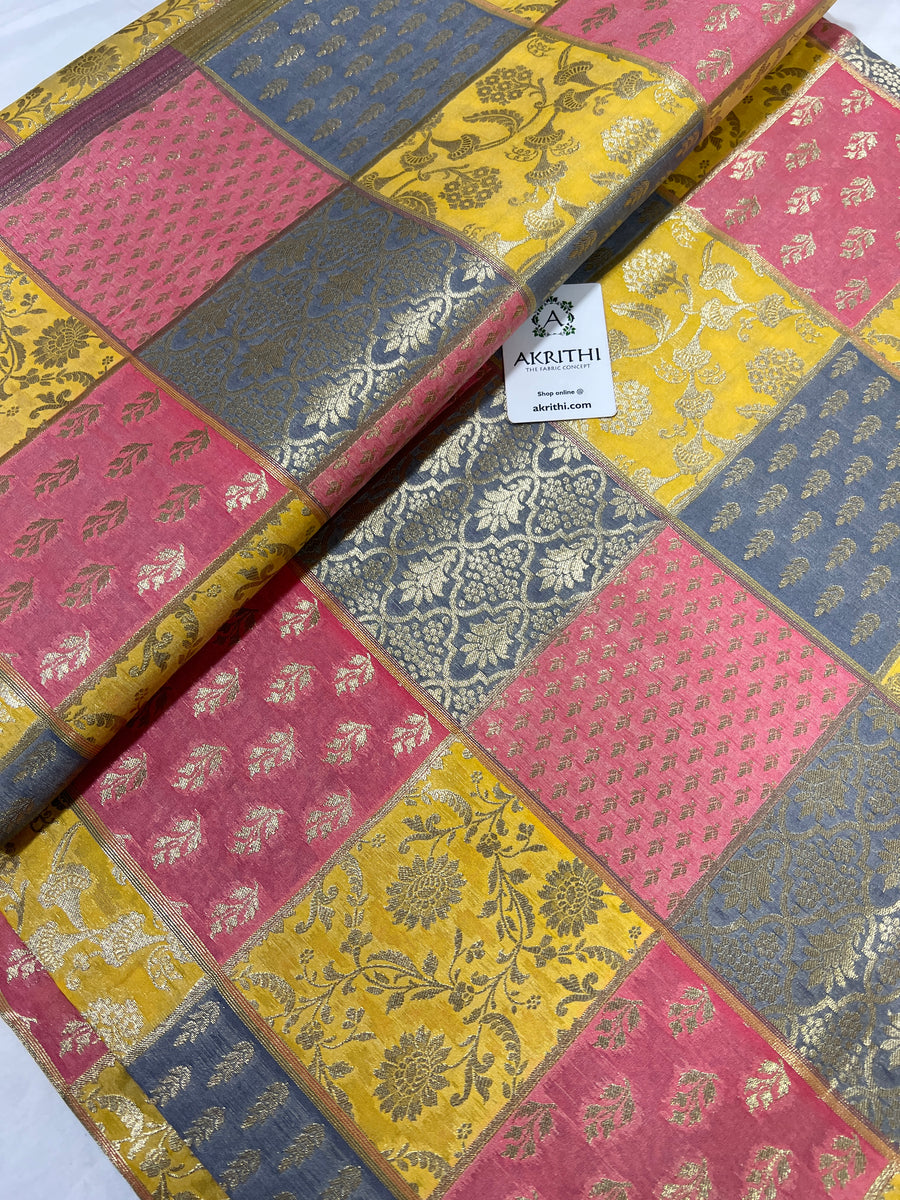 Pure Banarasi brocade fabric