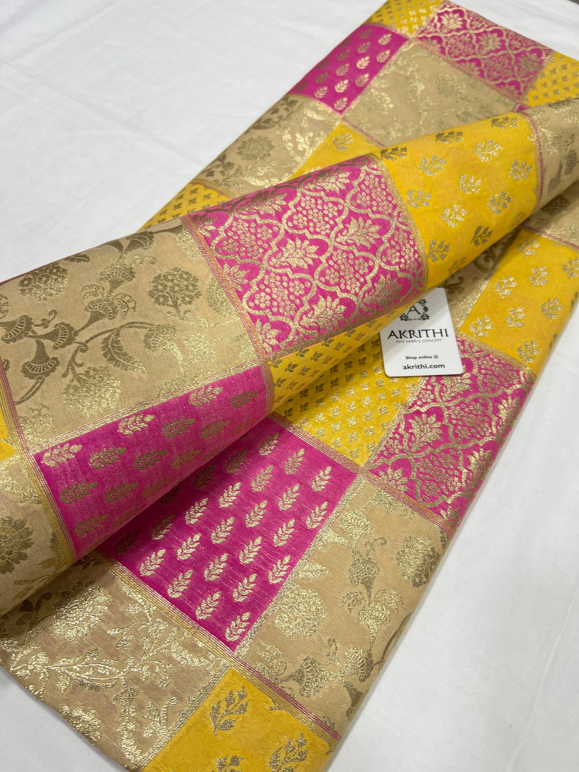 Pure Banarasi brocade fabric