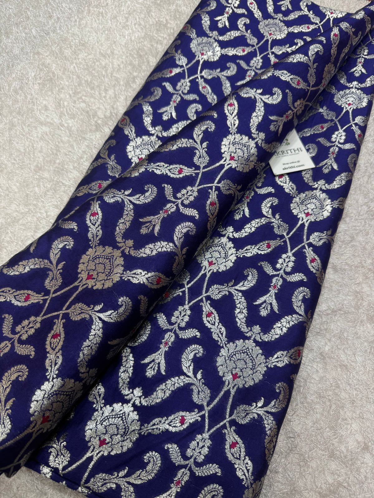 Banarasi meenakari pure chiniya silk fabric