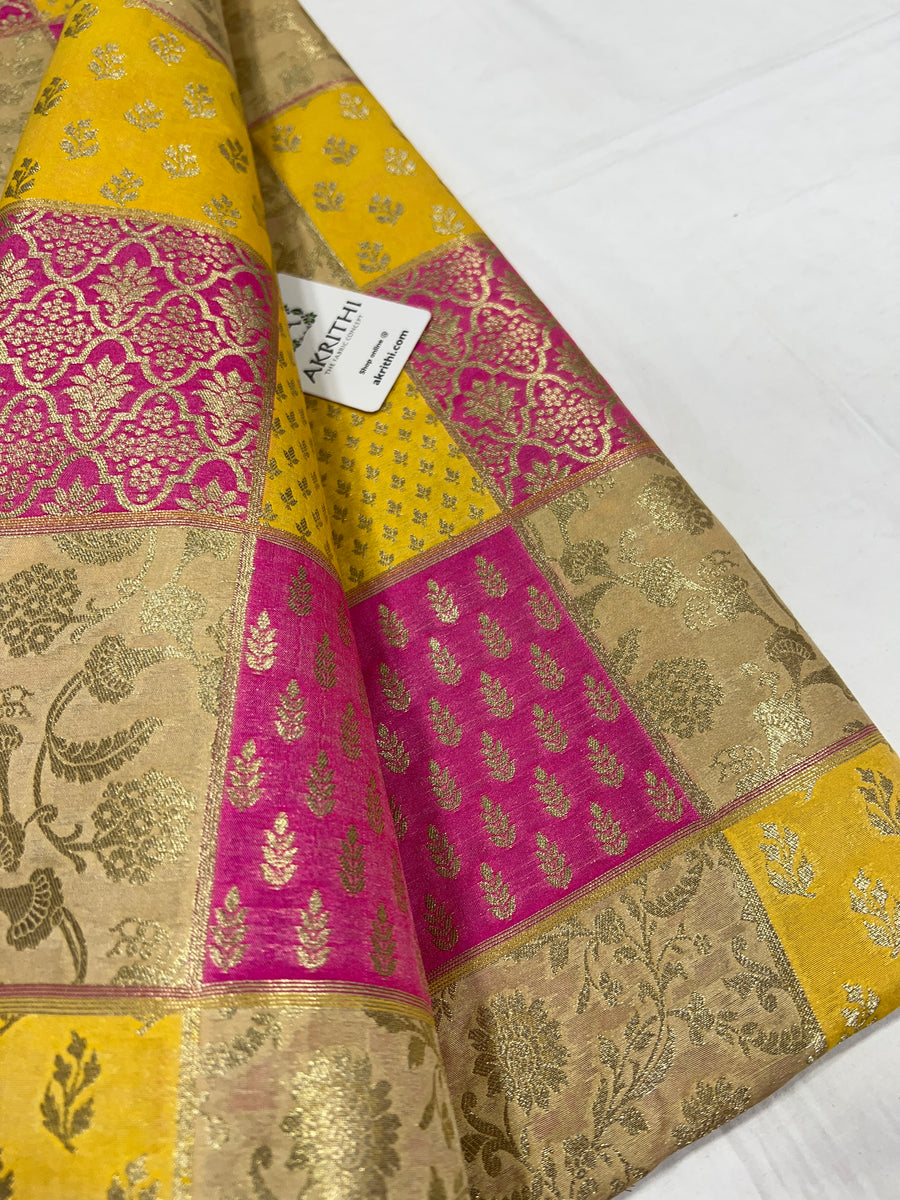 Pure Banarasi brocade fabric