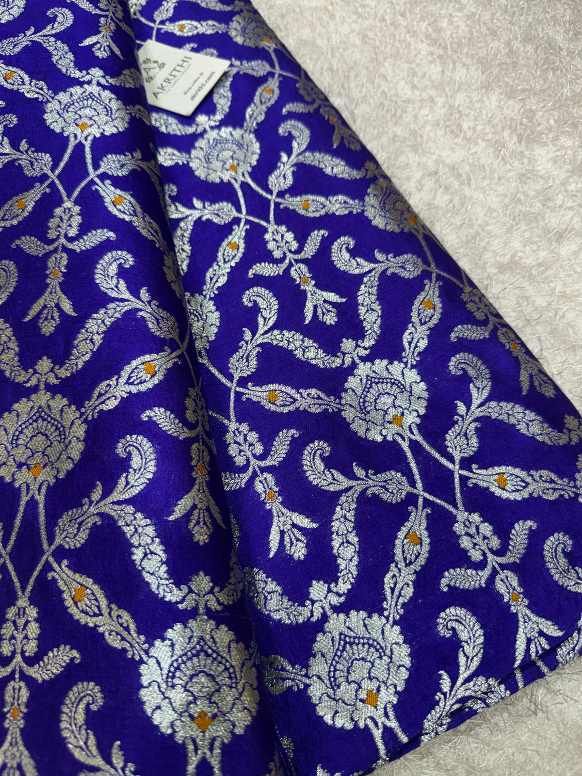 Banarasi meenakari pure chiniya silk fabric