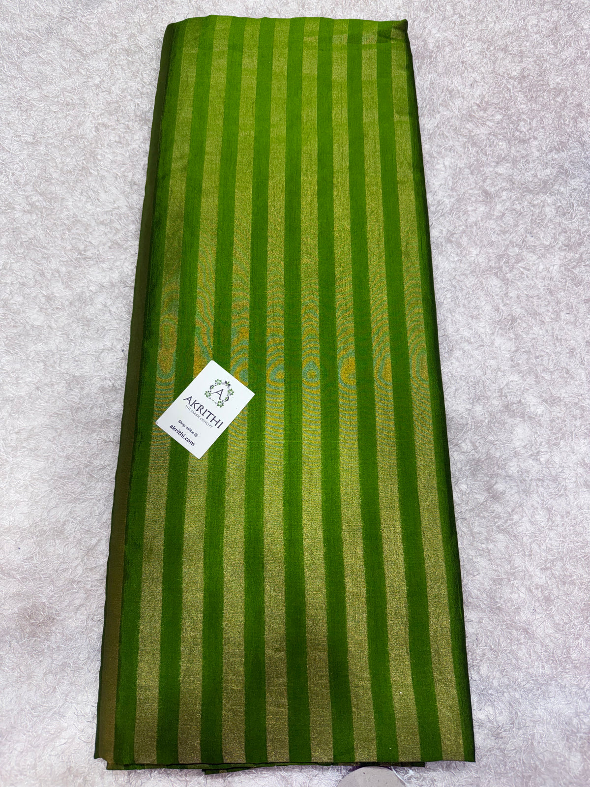 Banarasi pure dupion silk zari stripe fabric