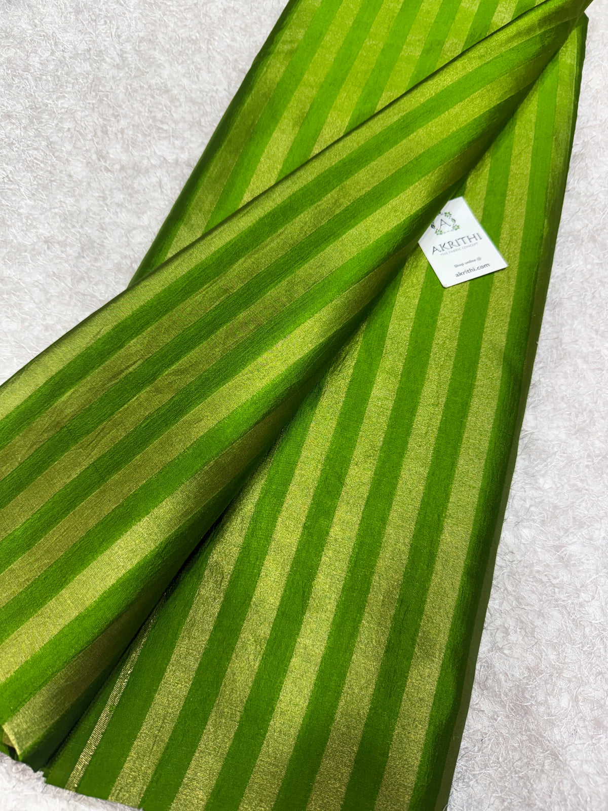 Banarasi pure dupion silk zari stripe fabric