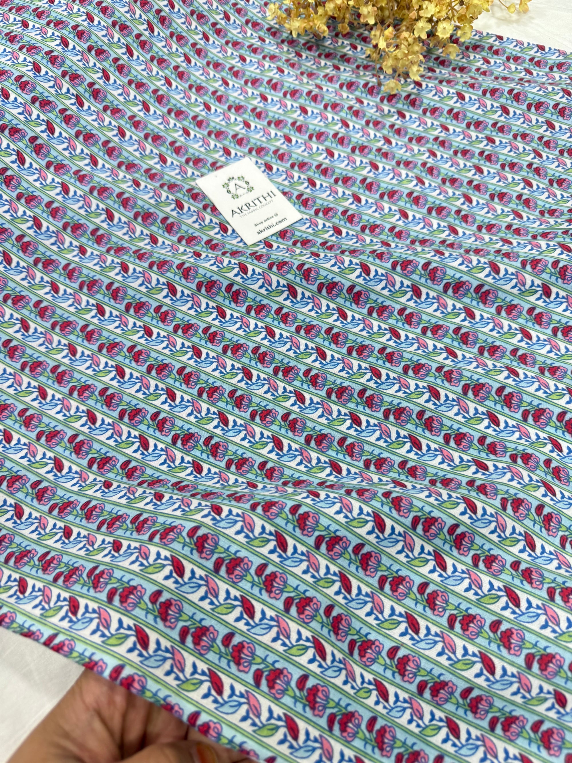 Printed pure cotton fabric