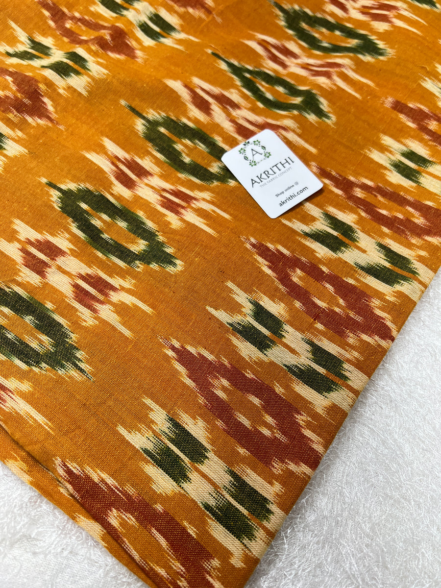 Handloom Ikat pure cotton fabric 90 cms cut