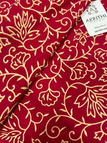 Printed pure cotton fabric