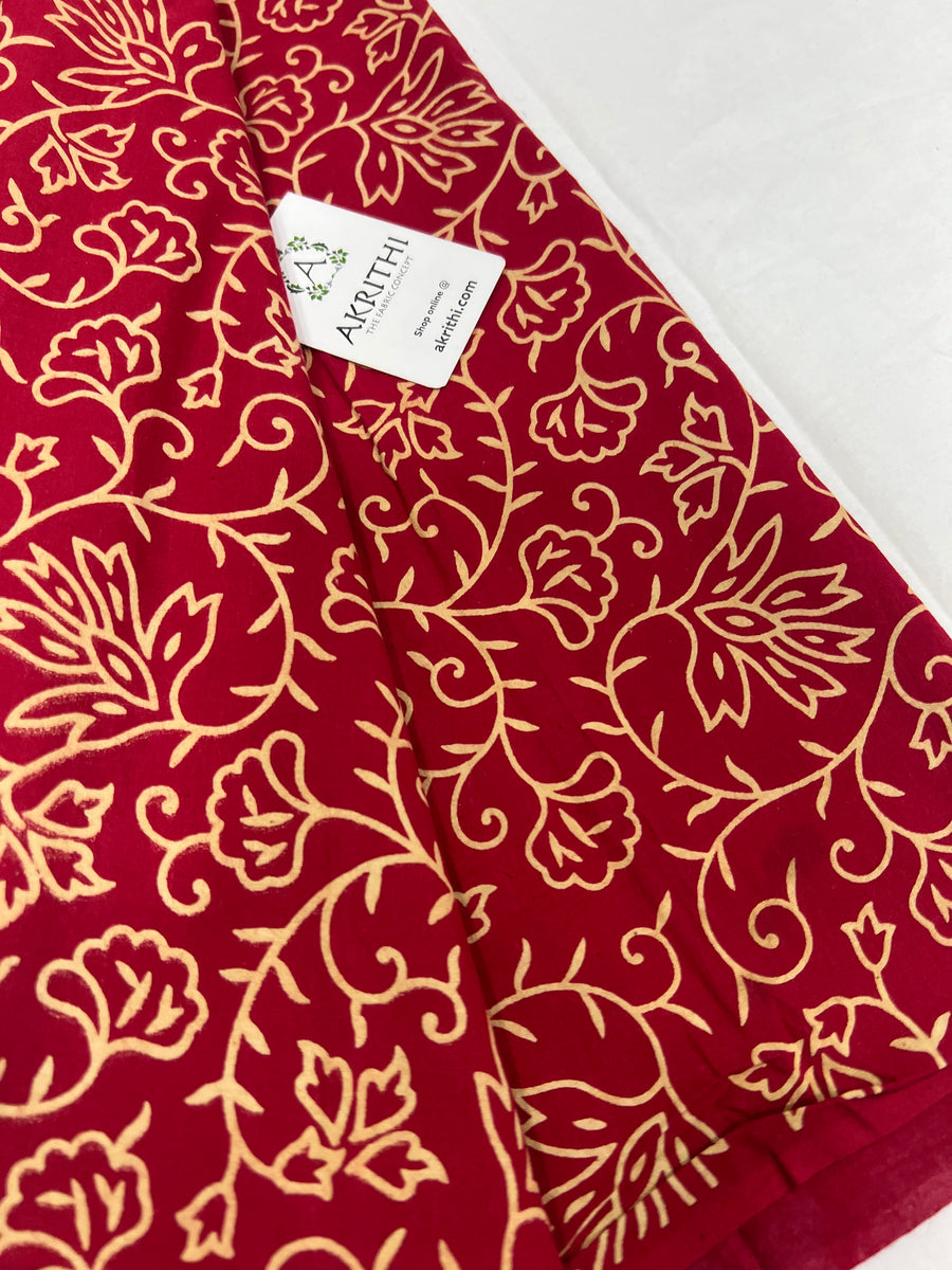 Printed pure cotton fabric