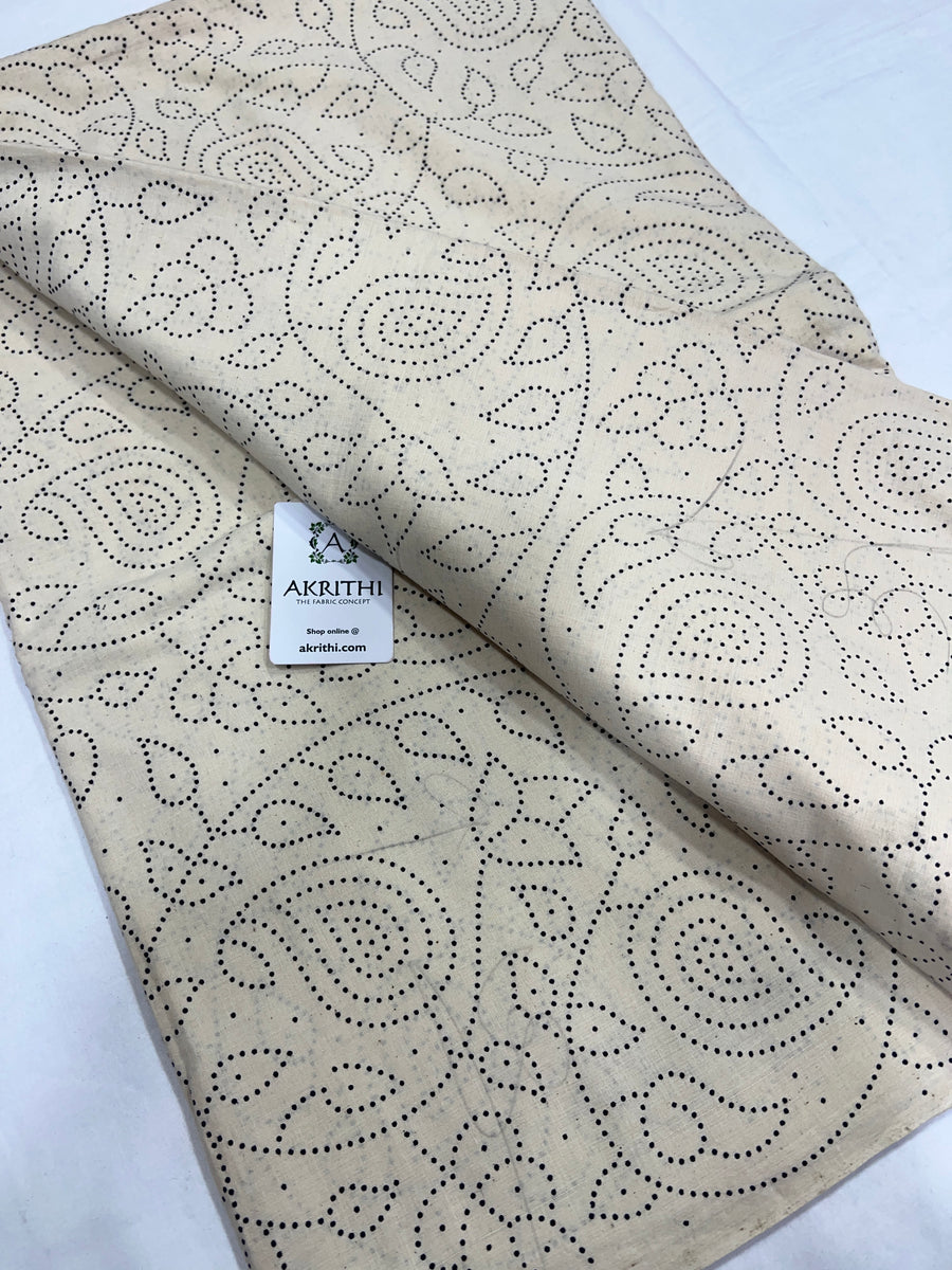 Printed pure cotton fabric