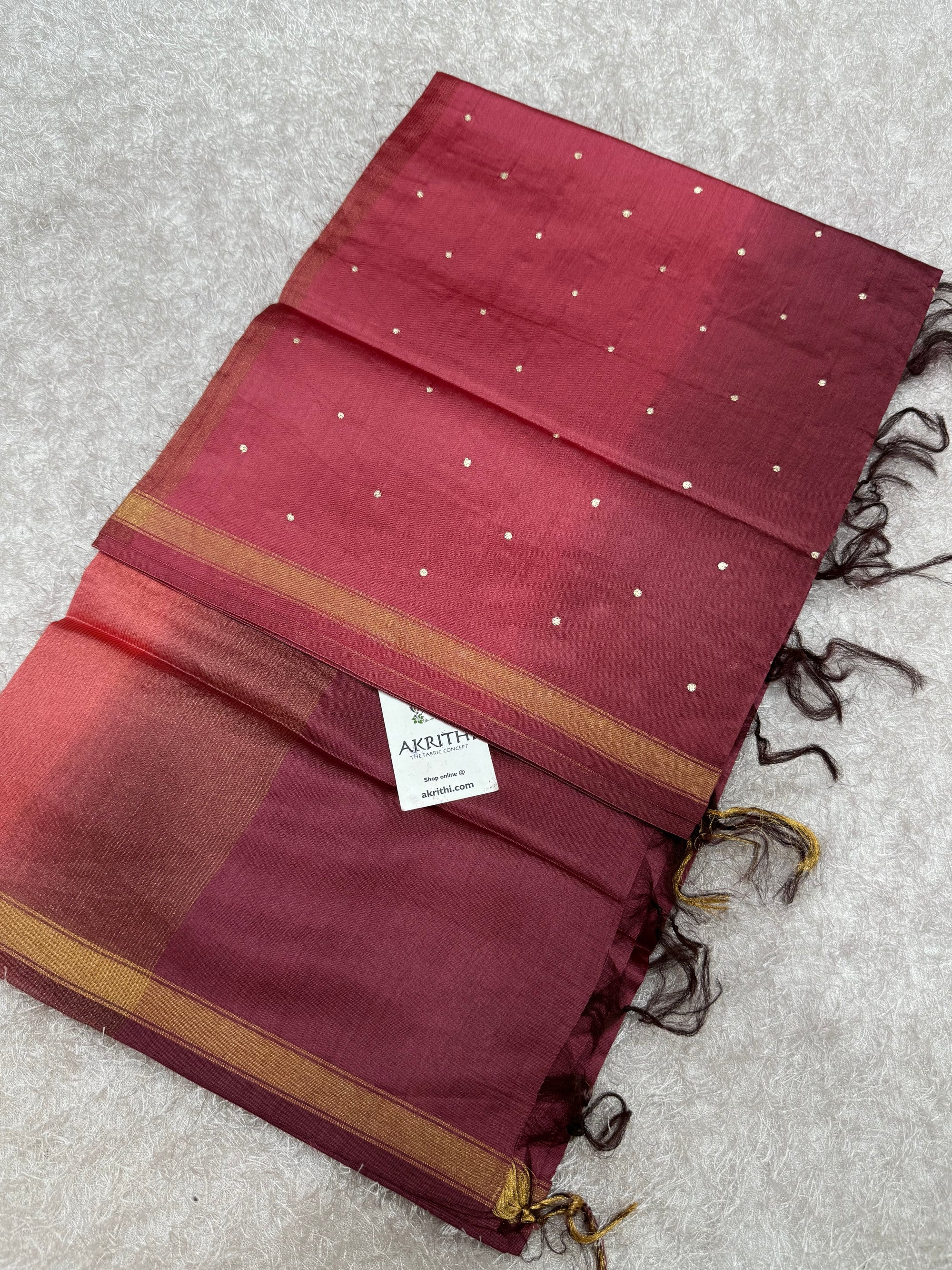 Pure Chiniya silk dupatta with Kasab zari