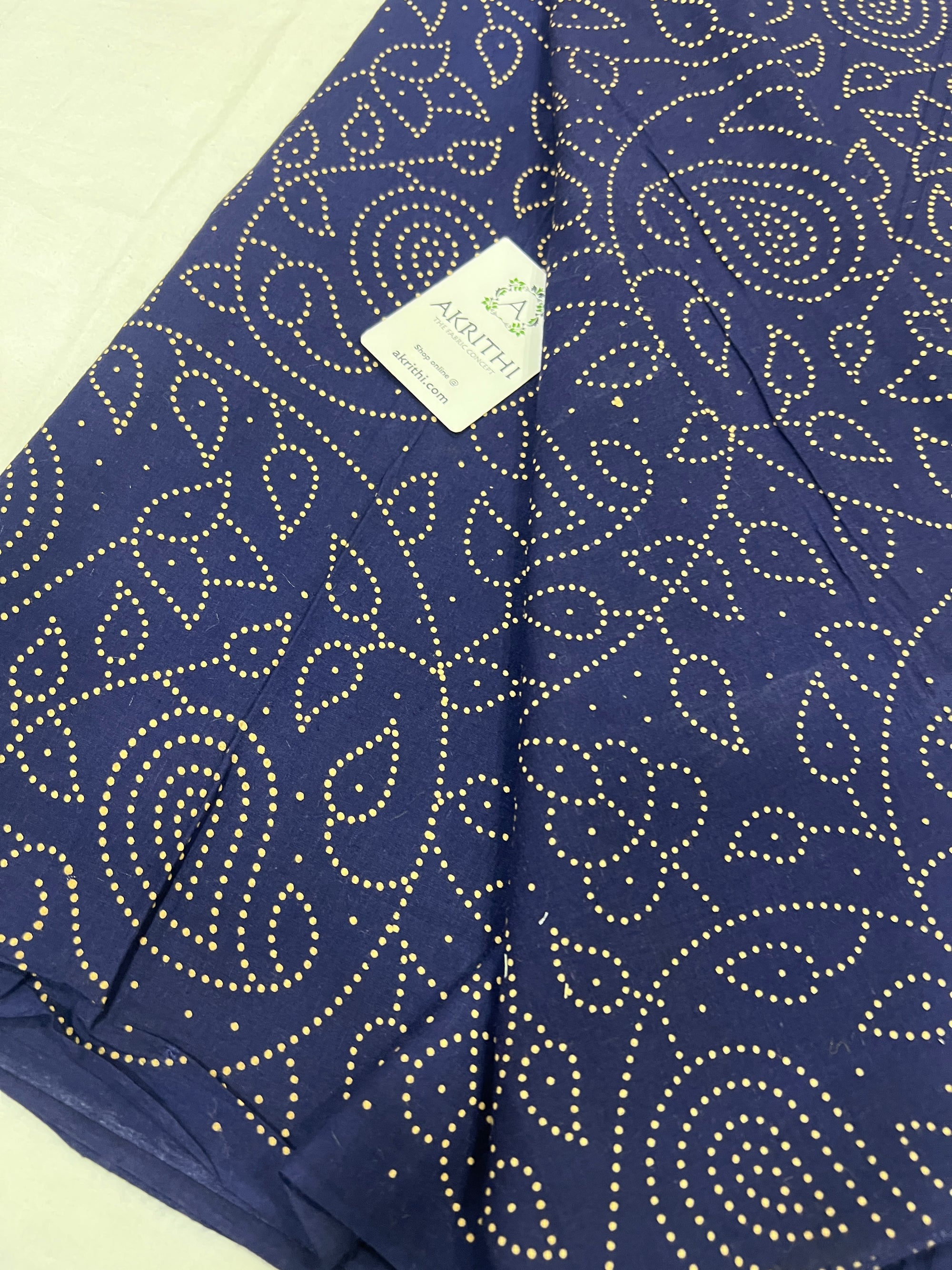 Printed pure cotton fabric