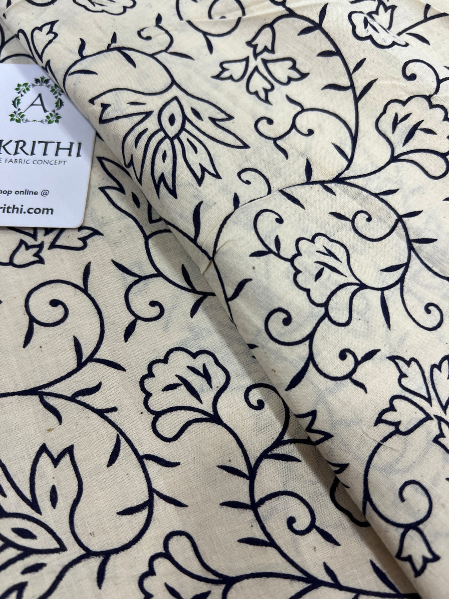 Printed pure cotton fabric