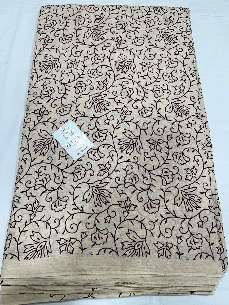 Printed pure cotton fabric