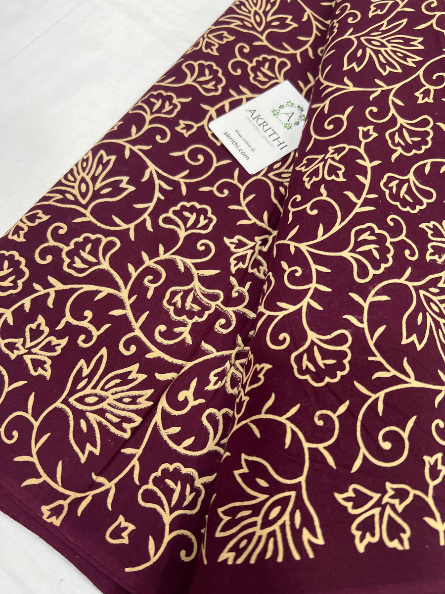 Printed pure cotton fabric