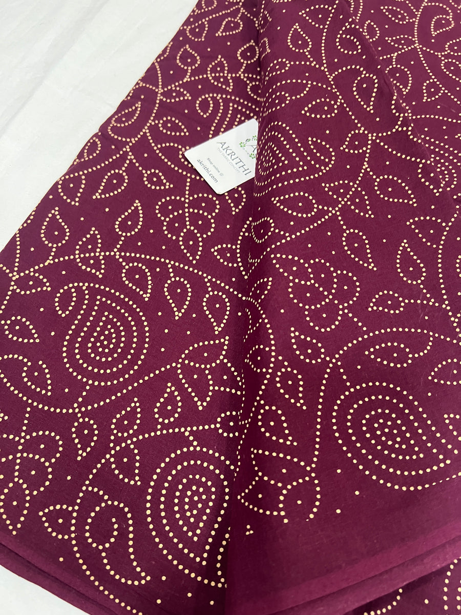 Printed pure cotton fabric