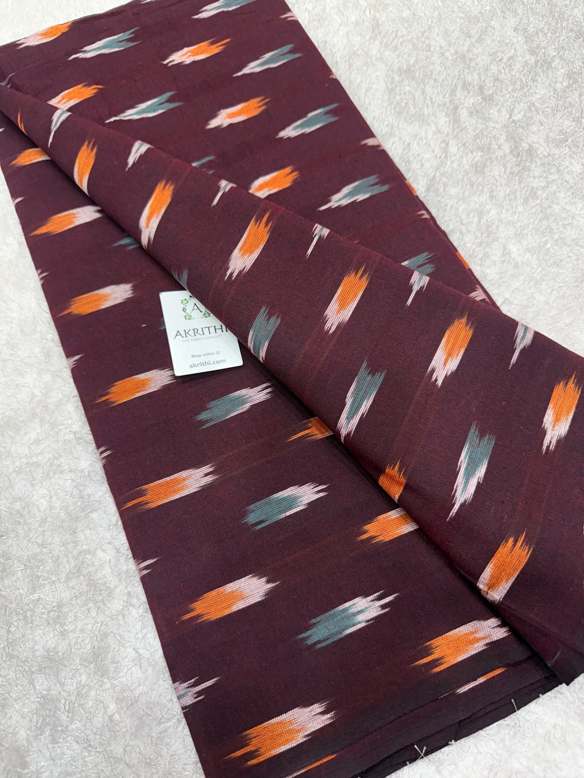 Pochampally Ikat pure cotton fabric