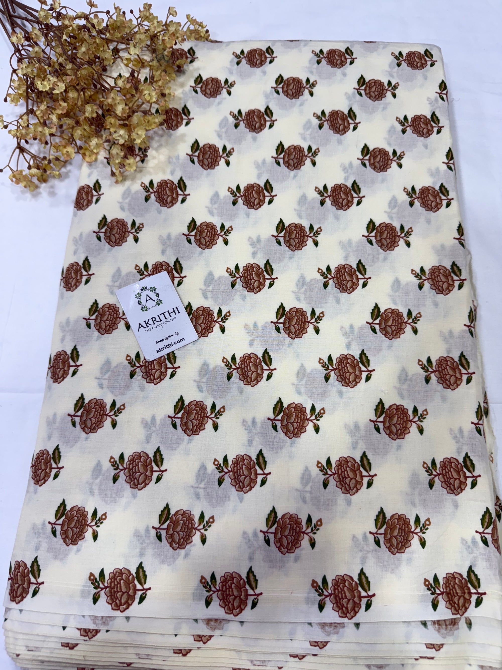 Printed pure cotton fabric