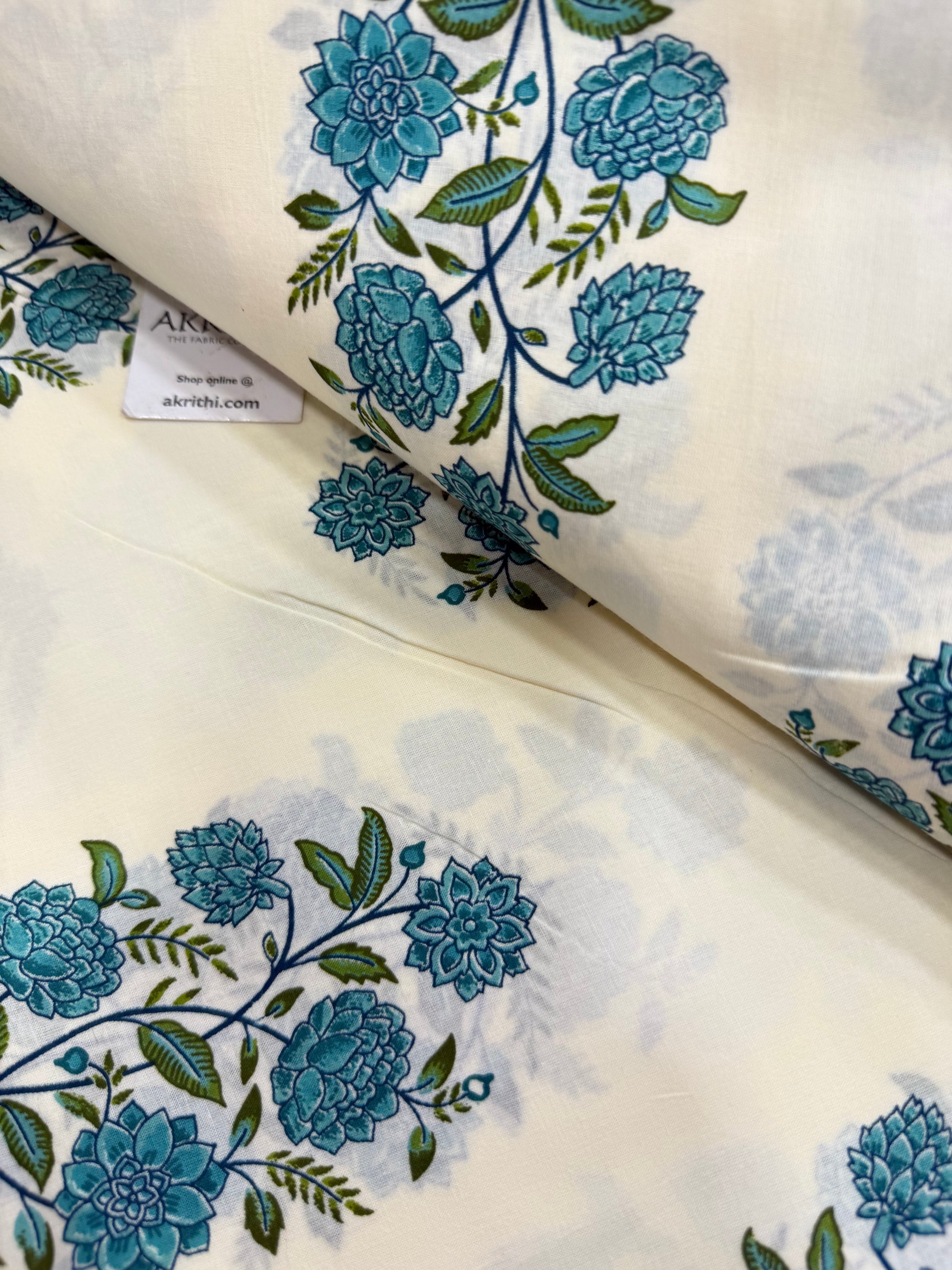 Printed pure cotton fabric