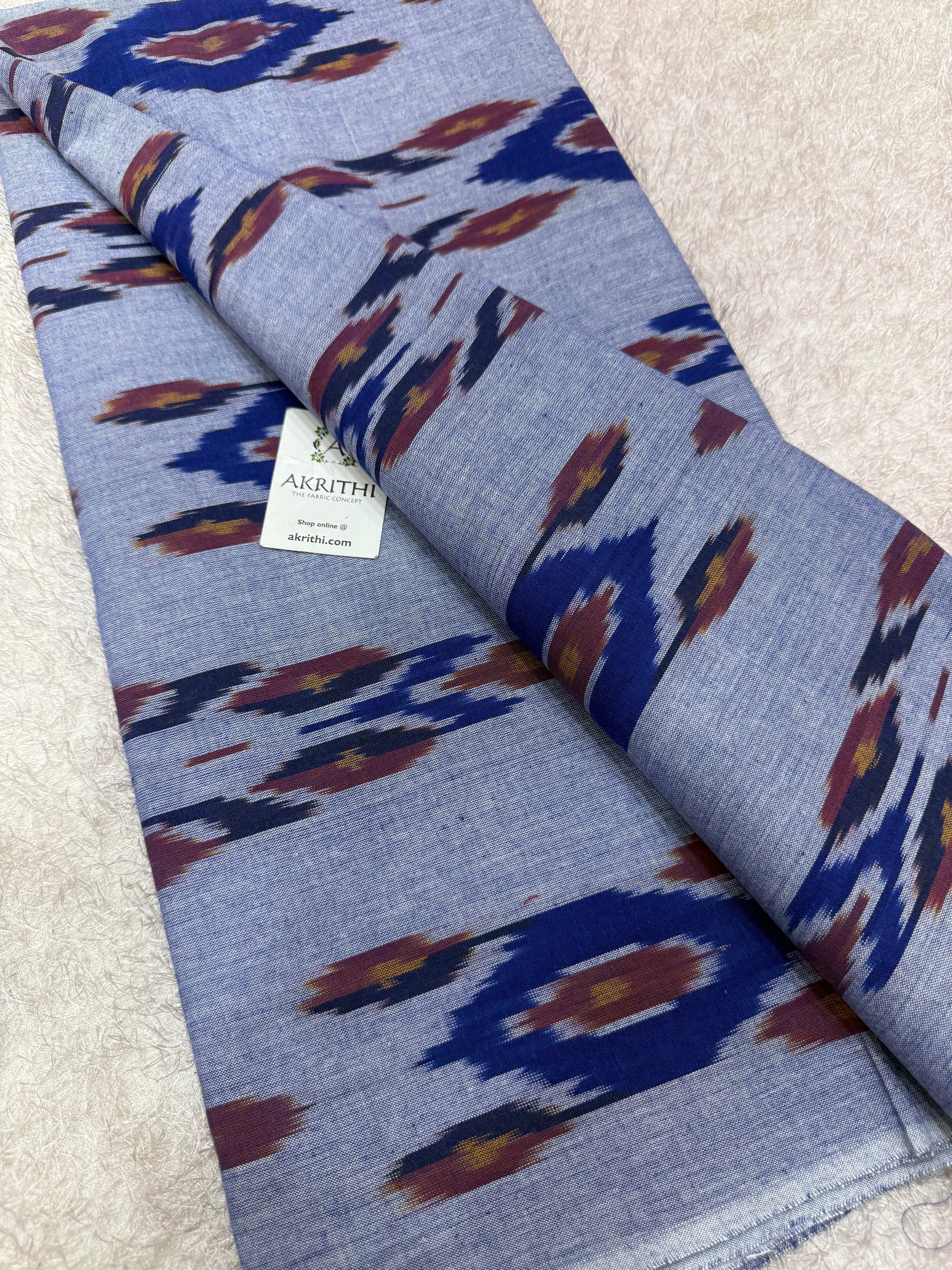 Pochampally Ikat pure cotton fabric