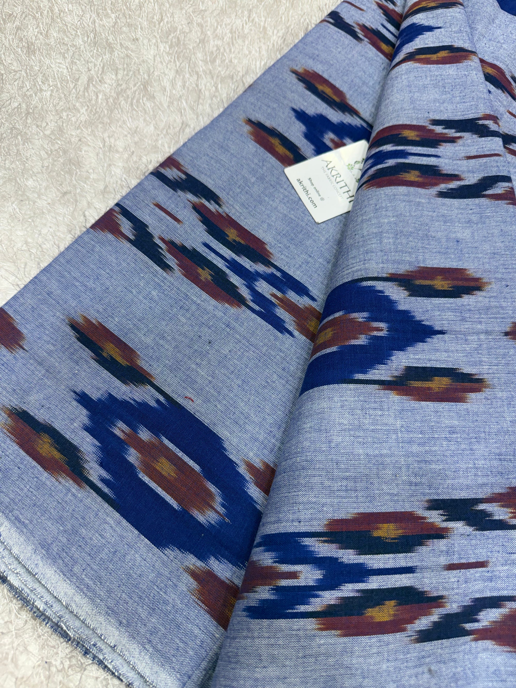 Pochampally Ikat pure cotton fabric