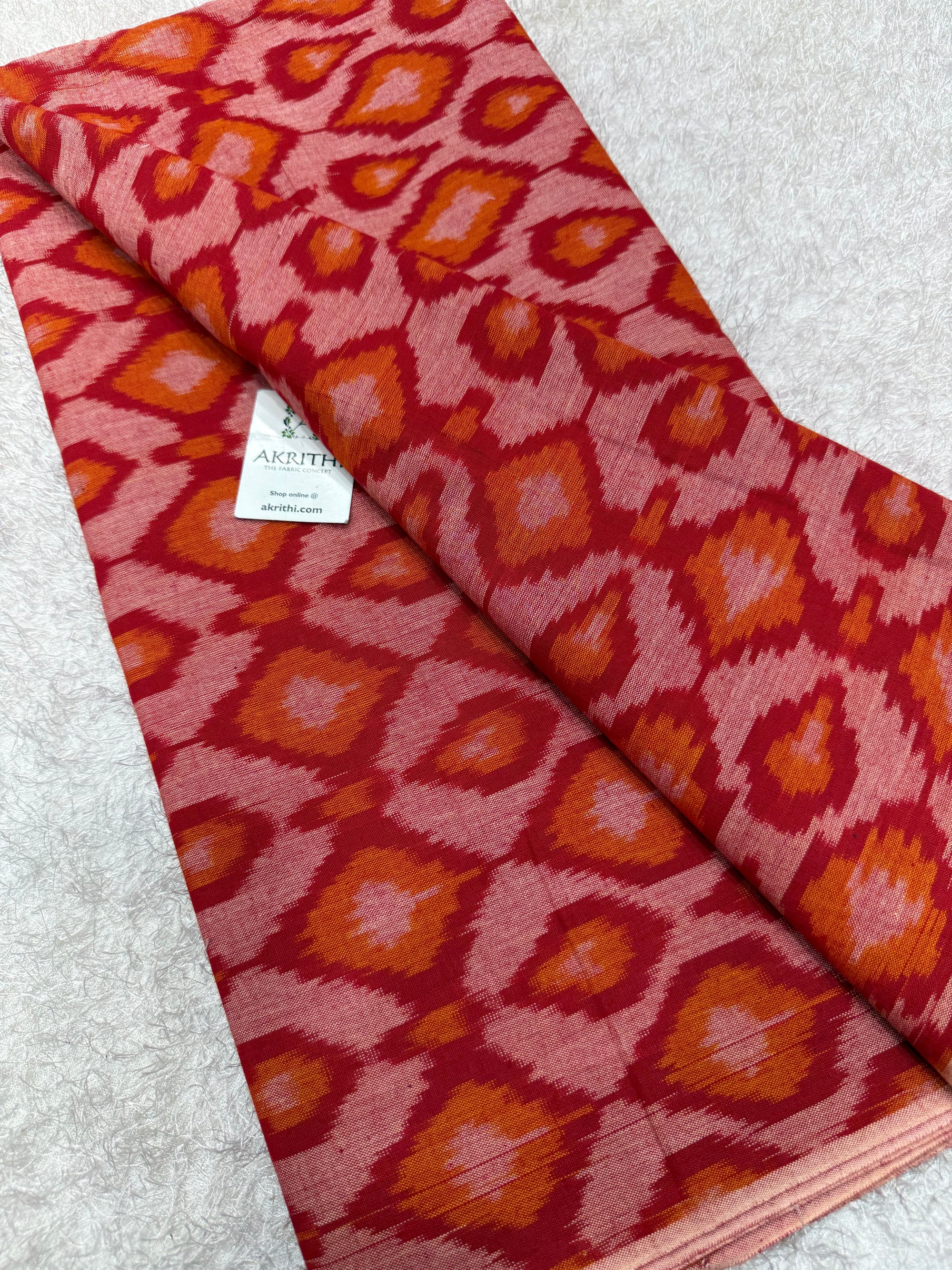 Pochampally Ikat pure cotton fabric