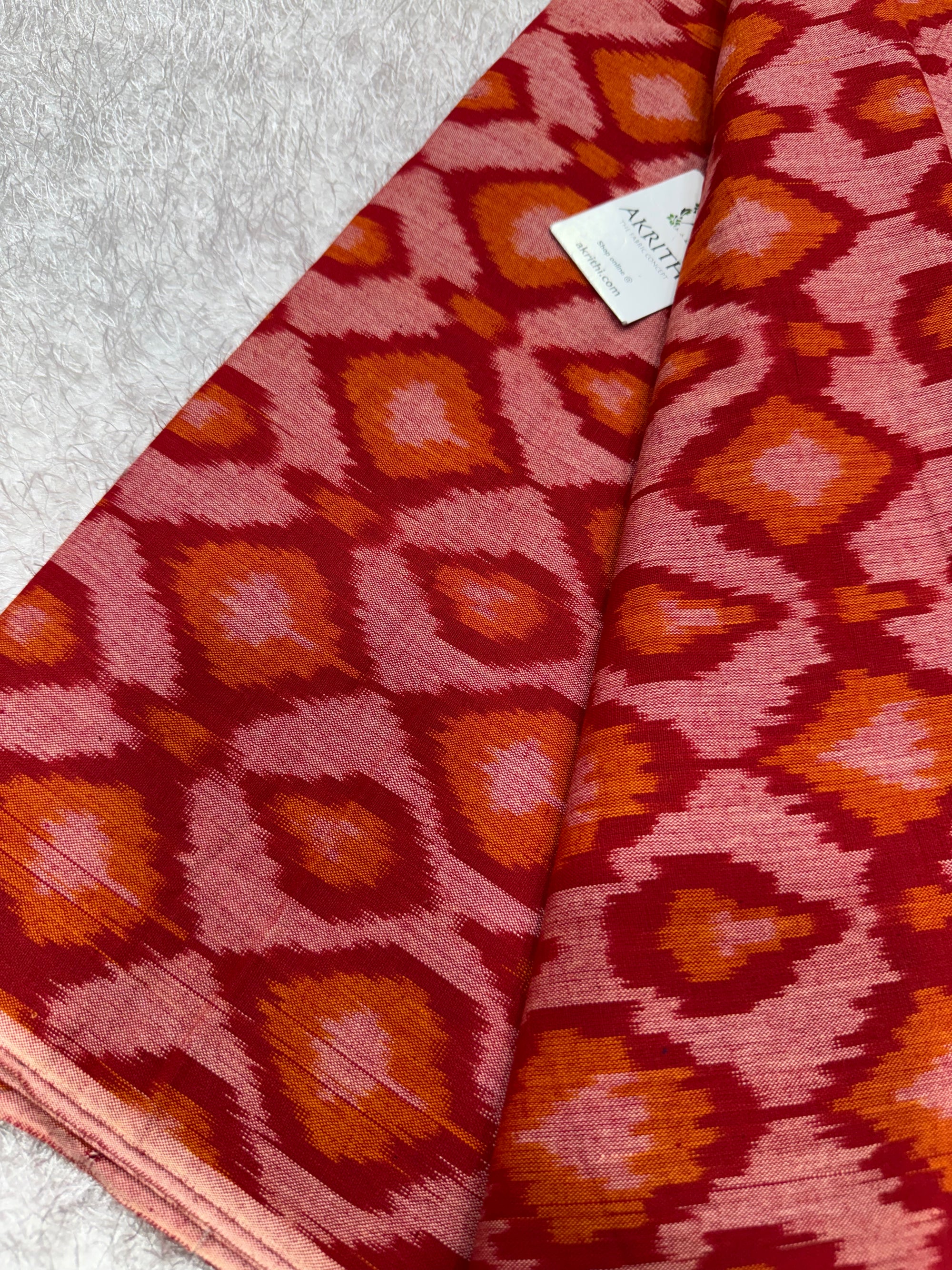 Pochampally Ikat pure cotton fabric