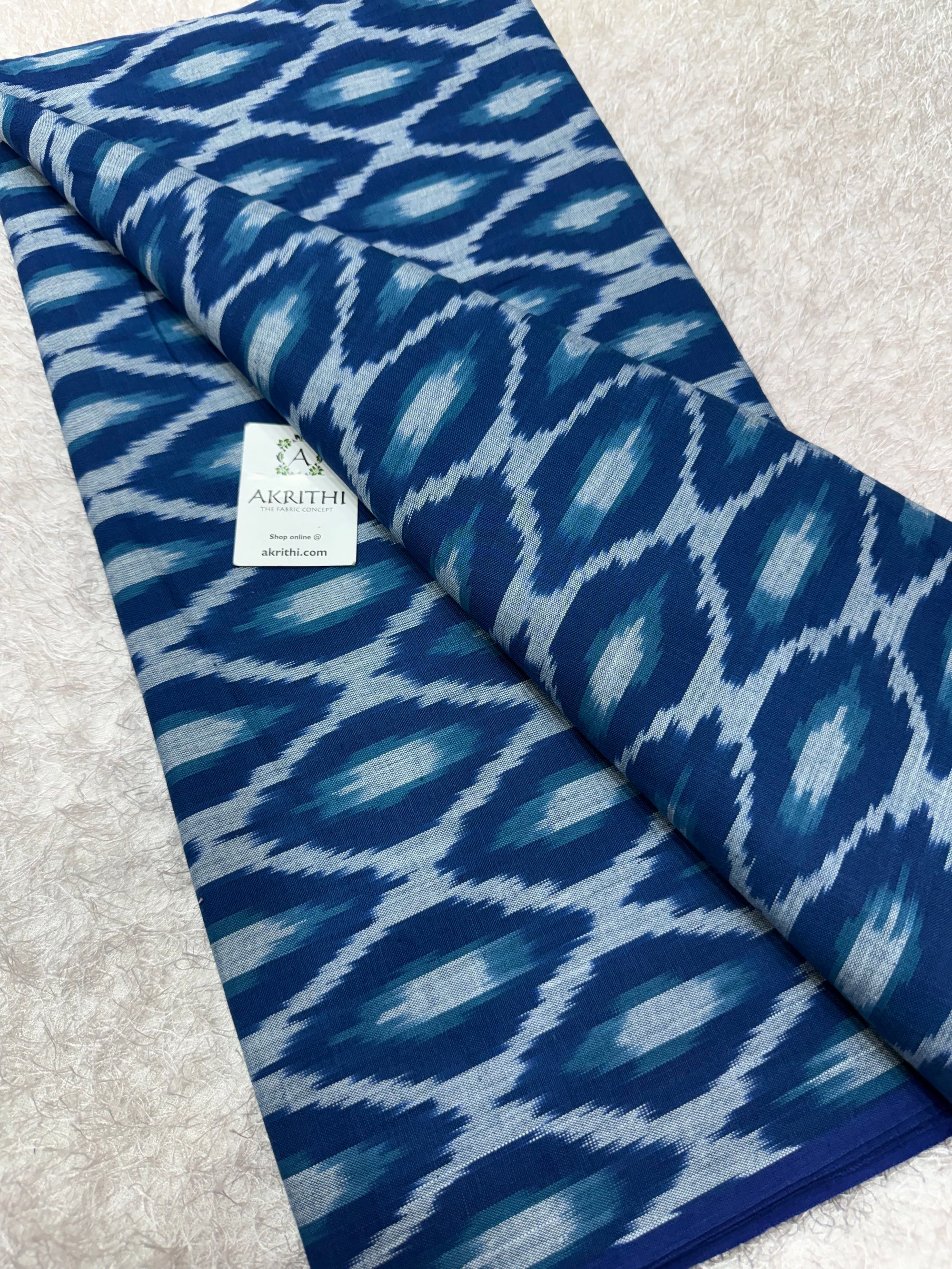 Pochampally Ikat pure cotton fabric