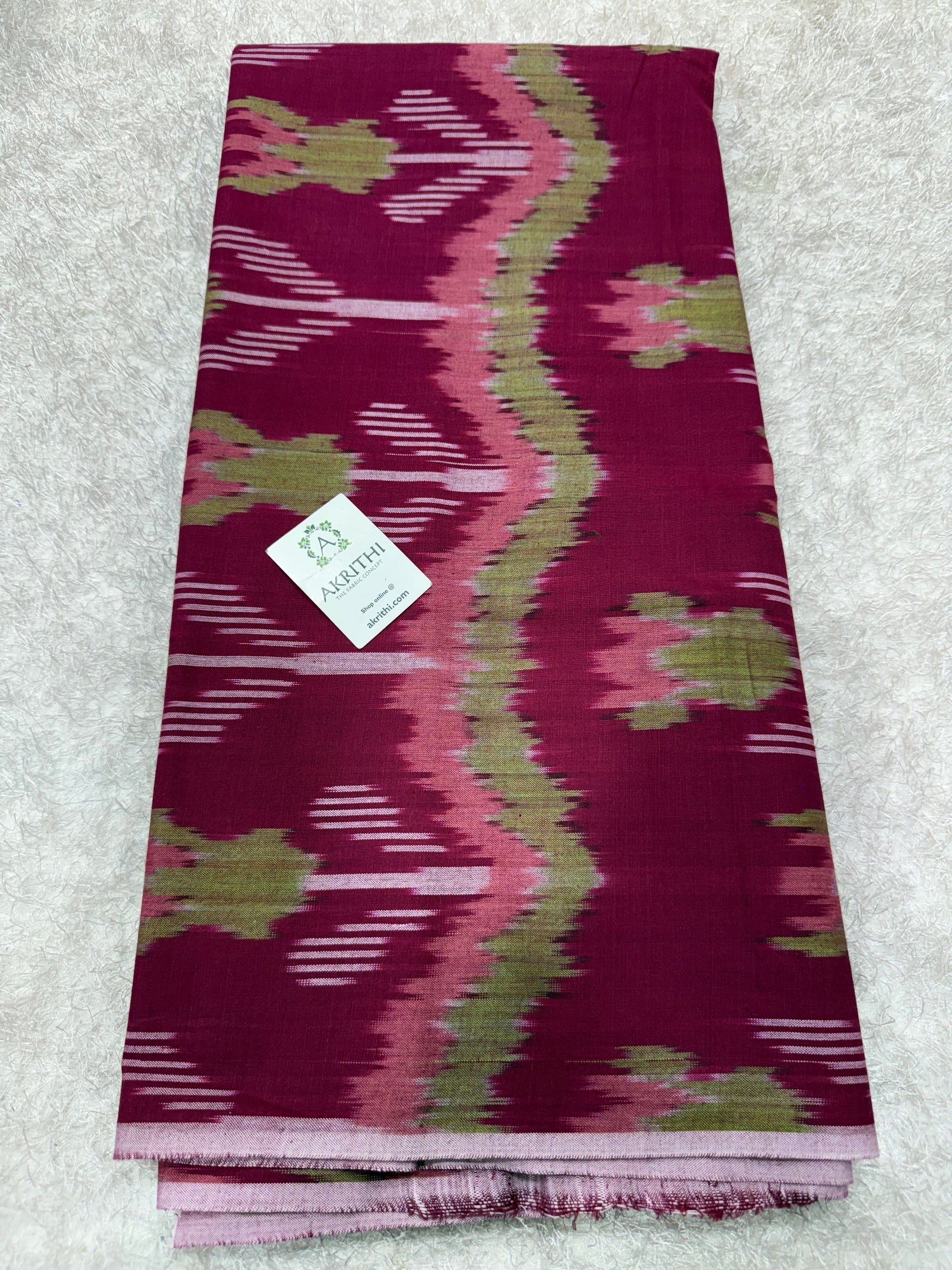 Pochampally Ikat pure cotton fabric