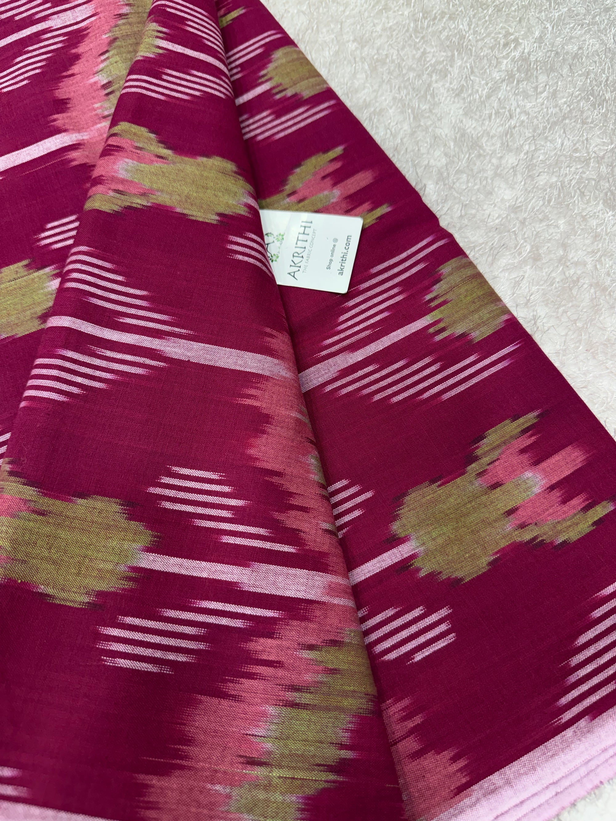 Pochampally Ikat pure cotton fabric