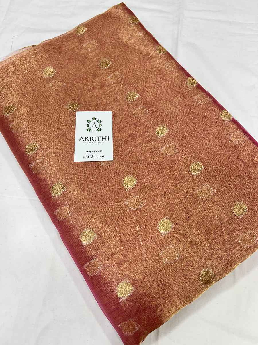 Banarasi pure silk tissue fabric