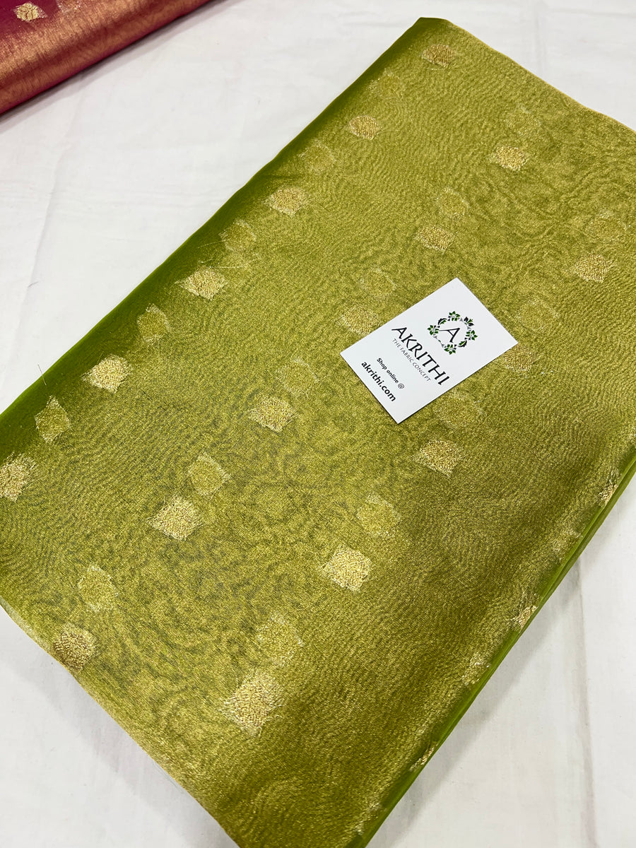 Banarasi pure silk tissue fabric