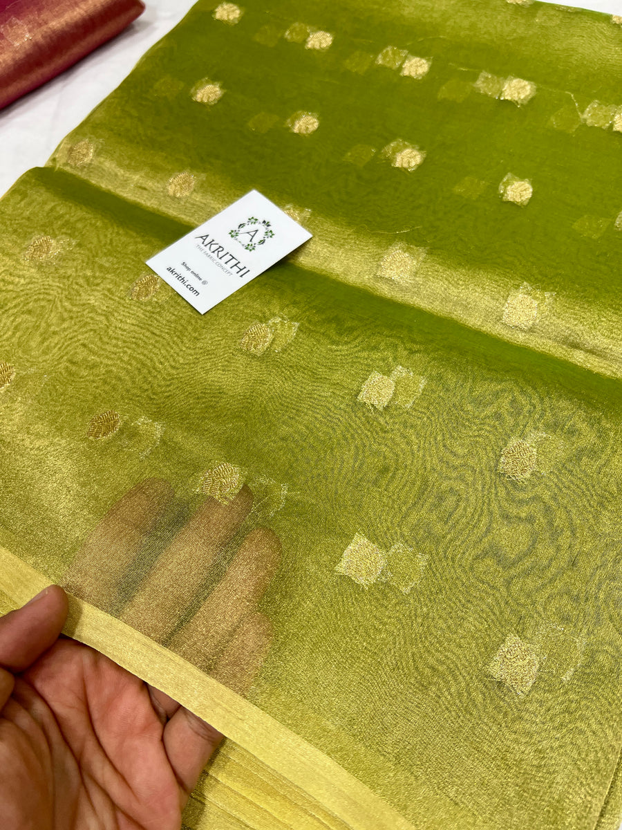 Banarasi pure silk tissue fabric