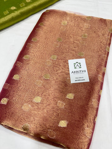 Banarasi pure silk tissue fabric