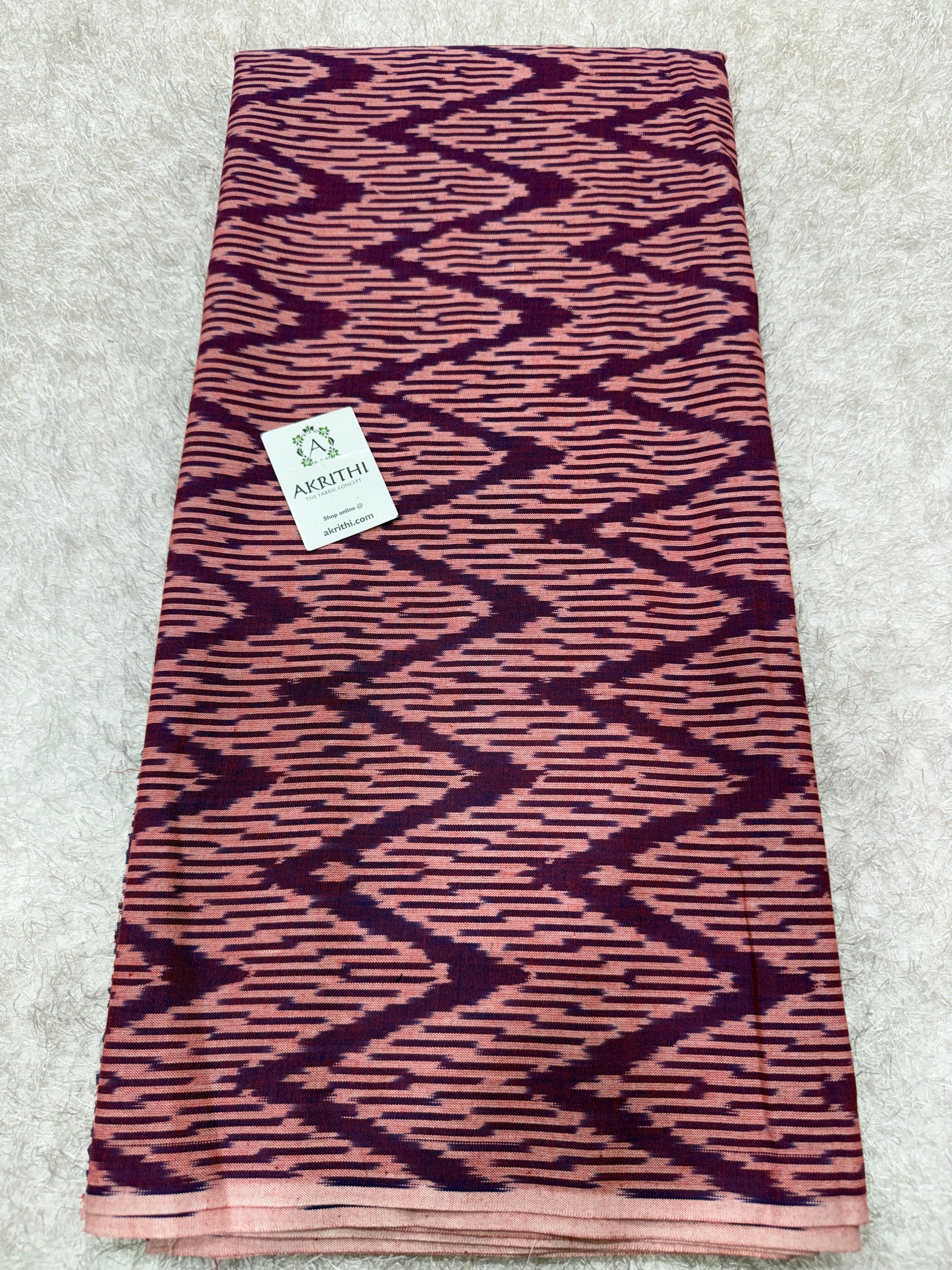 Pochampally Ikat pure cotton fabric
