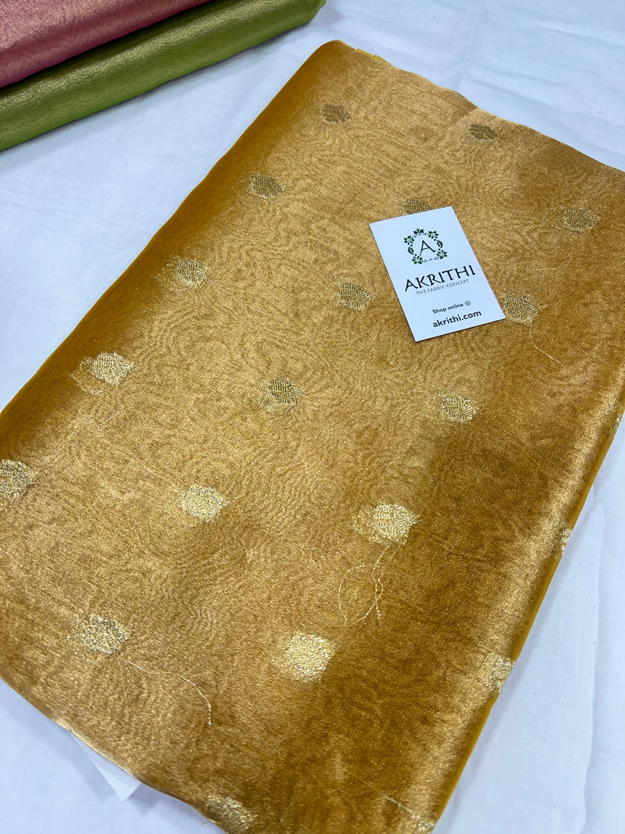 Banarasi pure silk tissue fabric