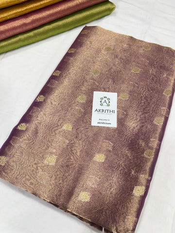 Banarasi pure silk tissue fabric