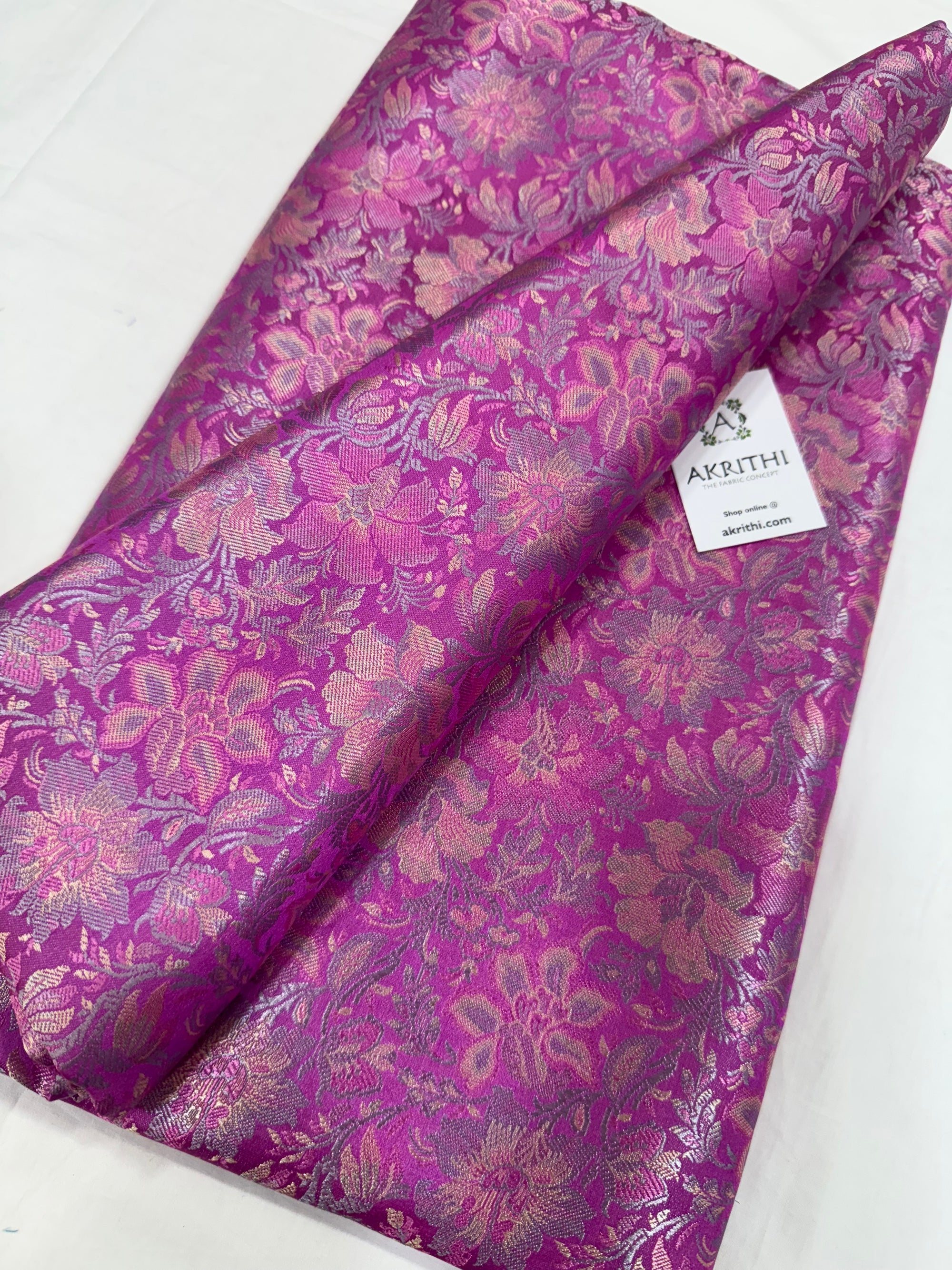 Pure Banarasi brocade fabric