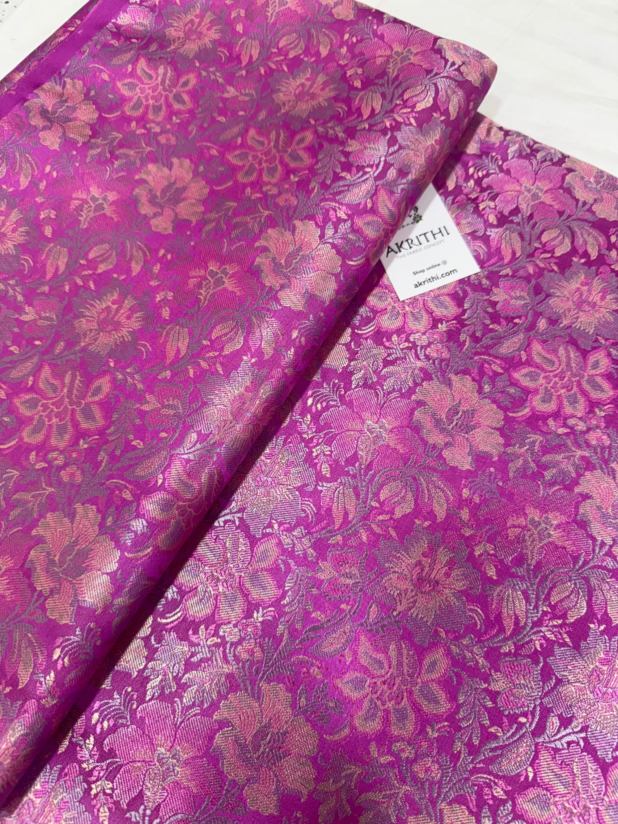 Pure Banarasi brocade fabric